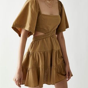 free people: cross of sunlight mini dress